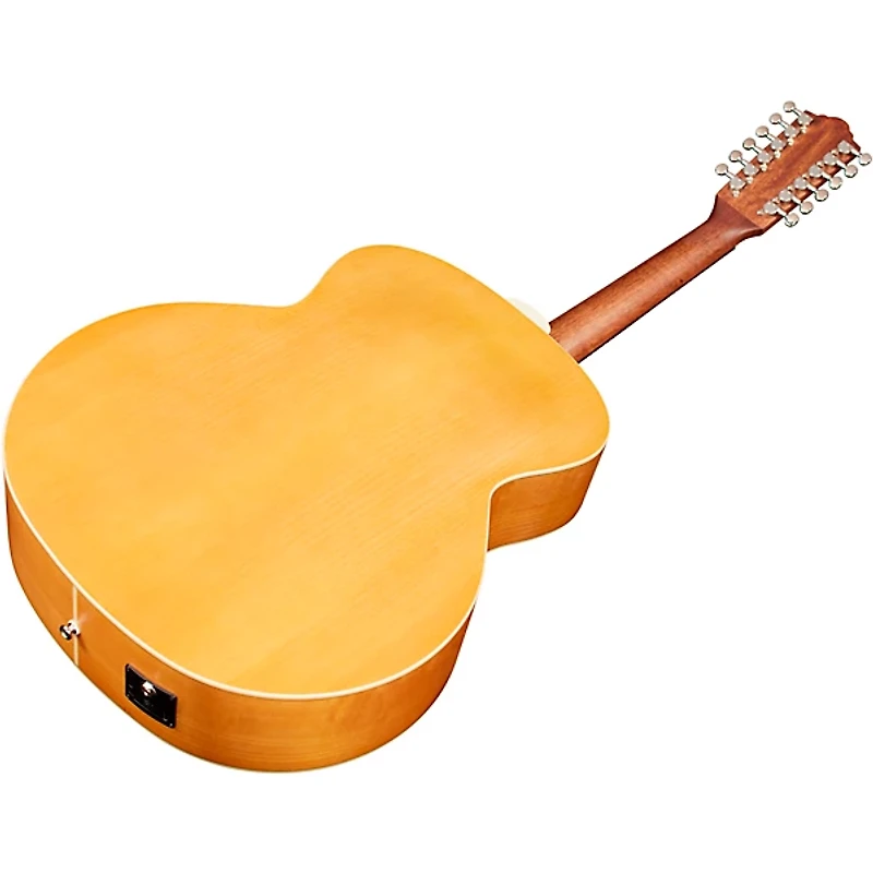 Guild F-2512E Maple Left-Handed 12-String Jumbo Acoustic-Electric Guitar Blonde