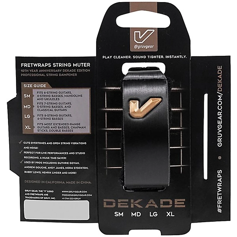 Gruv Gear FretWraps String Muters Dekade Edition 1 Pack