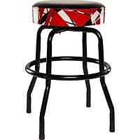 EVH Logo Barstool - Red, Black and White Stripes