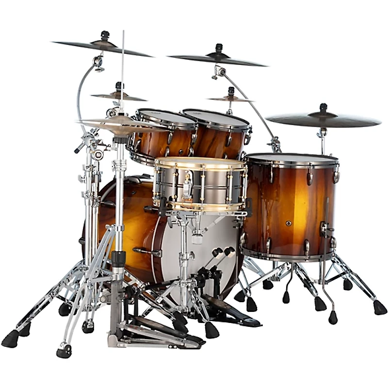 Pearl Masters Maple Gum 4 Piece Shell Pack Saman Burst