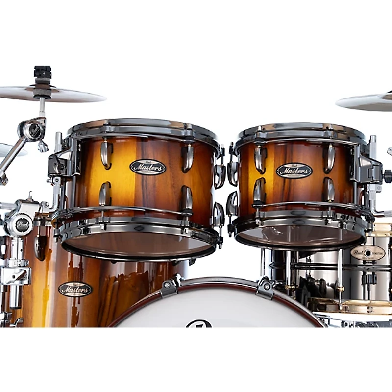 Pearl Masters Maple Gum 4 Piece Shell Pack Saman Burst