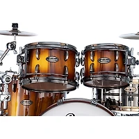Pearl Masters Maple Gum 4 Piece Shell Pack Saman Burst