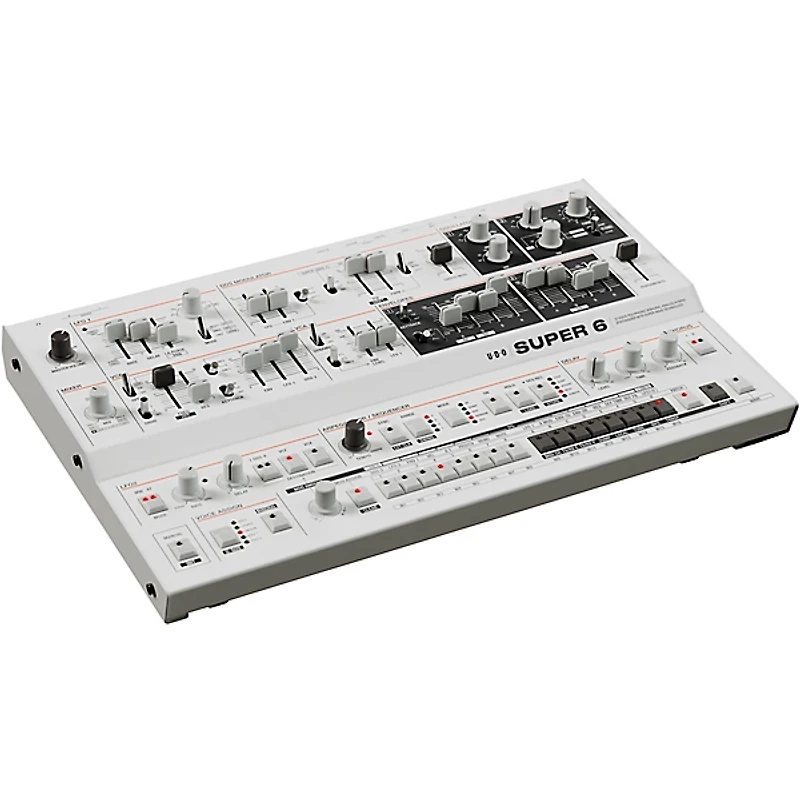 UDO Audio Super 6 Desktop Polyphonic Analog Synthesizer - White
