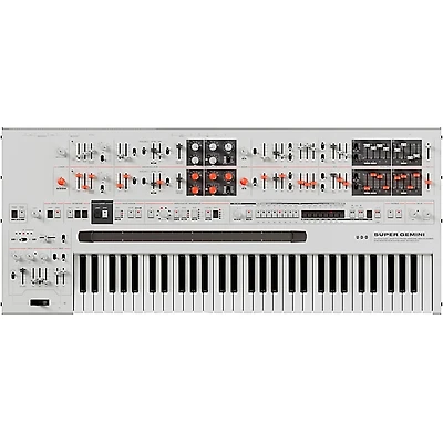 UDO Audio Super Gemini Polyphonic Hybrid Keyboard Synthesizer - White