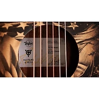 Taylor Guitars 4 Vets GS Mini Americana Special-Edition Acoustic Guitar Custom Graphic