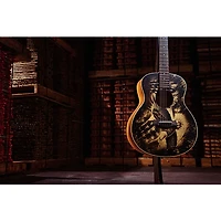 Taylor Guitars 4 Vets GS Mini Americana Special-Edition Acoustic Guitar Custom Graphic