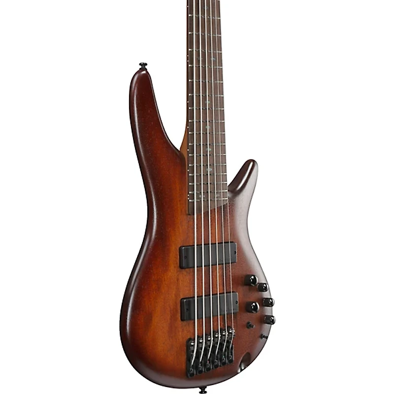 Ibanez SR506A 6-String Electric Bass Guitar - Mahogany Brown Burst Low Gloss