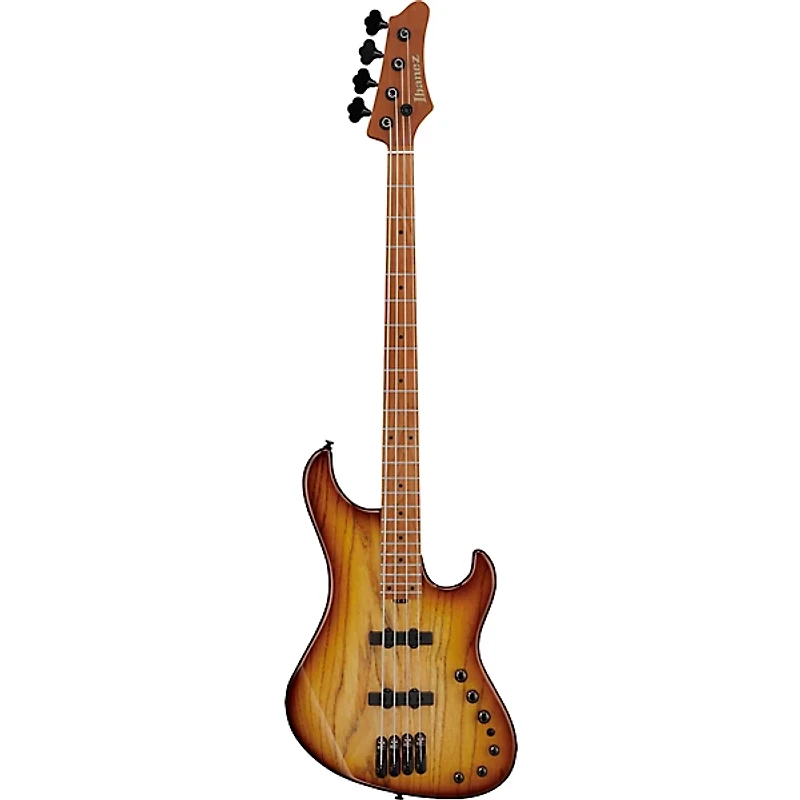 Ibanez Mode MDM1300 Electric Bass Guitar - Natural Stained Amber Burst