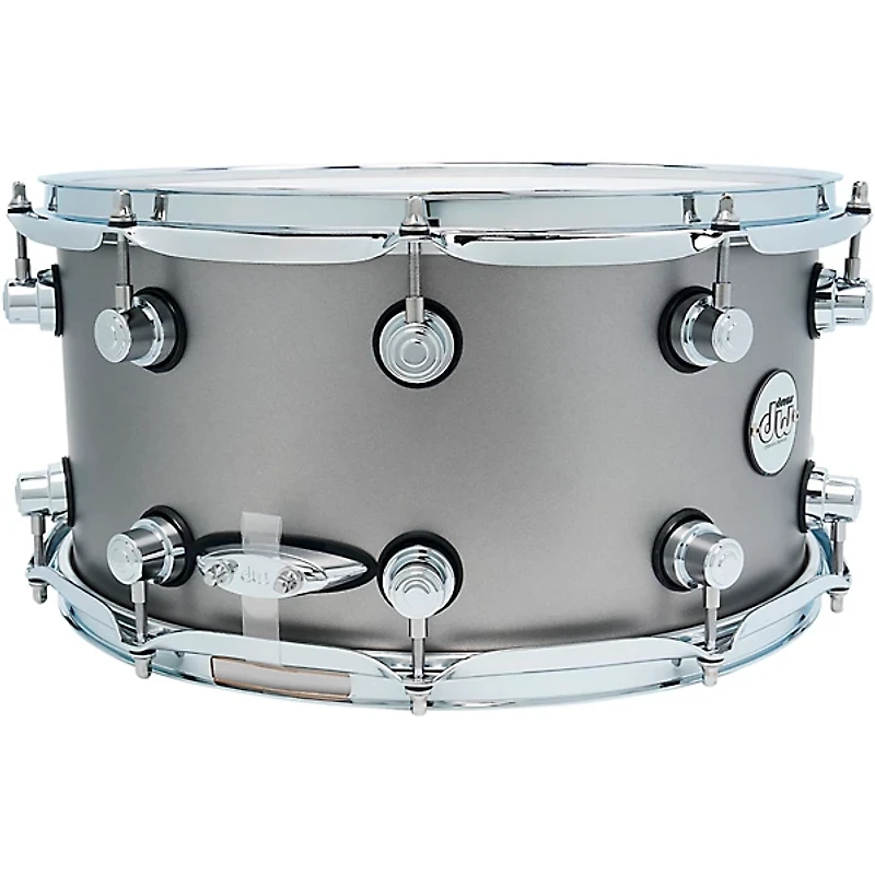 DW Design Series Limited-Edition Snare Drum - 14 x 7 in. Titanium Satin Lacquer