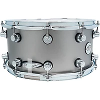 DW Design Series Limited-Edition Snare Drum - 14 x 7 in. Titanium Satin Lacquer