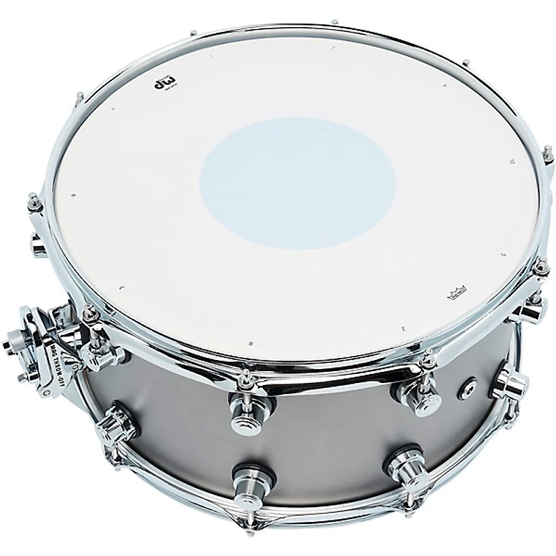 DW Design Series Limited-Edition Snare Drum - 14 x 7 in. Titanium Satin Lacquer