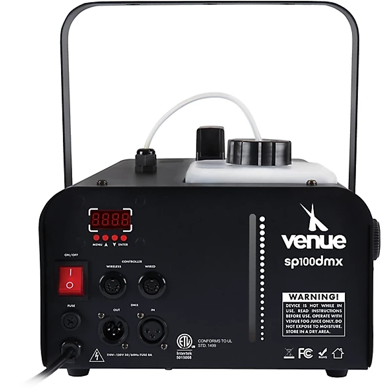 Venue SP100DMX Fog Machine Specter with Two Thick Myst High Density Fog Juice 1 Gallon