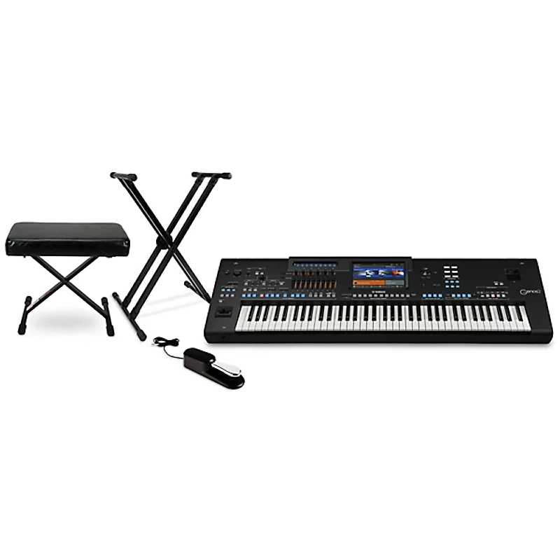 Yamaha GENOS2 Flagship Arranger Keyboard Essentials Bundle