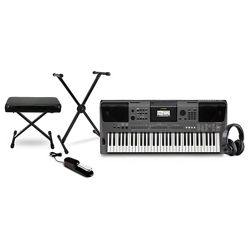 Yamaha PSR-I500 61-Key Portable Keyboard Essentials Bundle