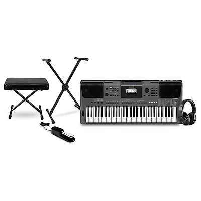 Yamaha PSR-I500 61-Key Portable Keyboard Essentials Bundle