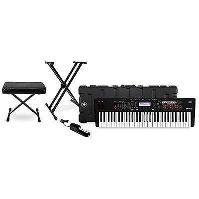 KORG KROSS 2 61-Key Synthesizer Workstation Essentials Bundle