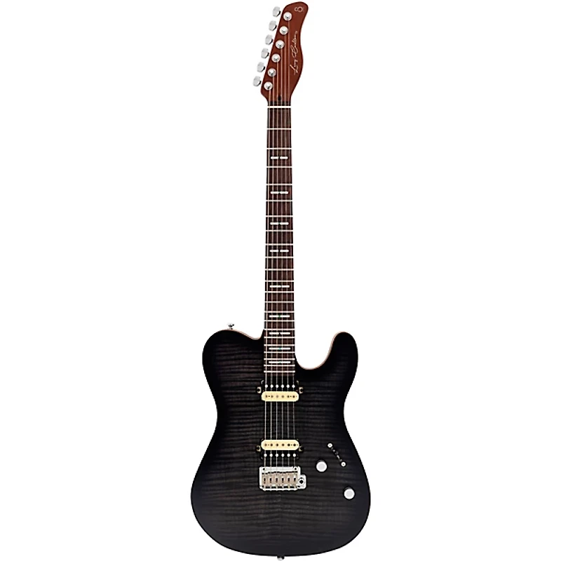 Sire T7 New Gen Flamed Maple Top Electric Guitar Transparent Black
