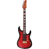Ibanez KIKO300 Kiko Loureiro Signature Electric Guitar - Ruby Red Sunburst Flat