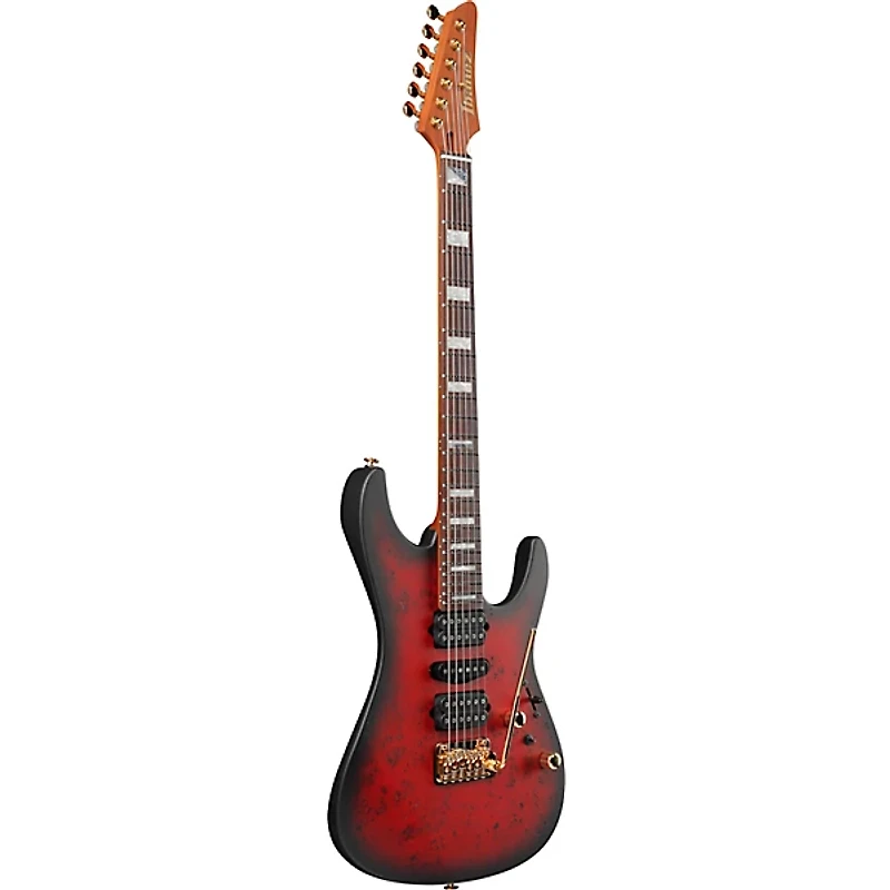 Ibanez KIKO300 Kiko Loureiro Signature Electric Guitar - Ruby Red Sunburst Flat