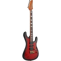Ibanez KIKO300 Kiko Loureiro Signature Electric Guitar - Ruby Red Sunburst Flat