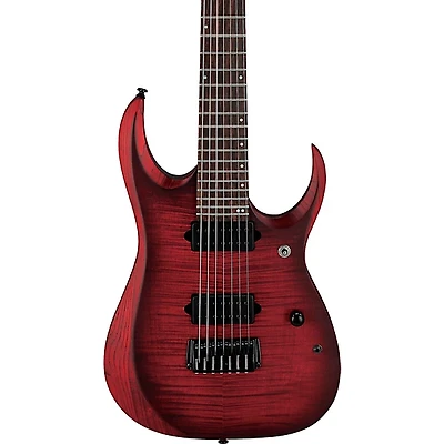 Ibanez RGD721FA 7-String Electric Guitar - Stained Wine Red Burst Flat