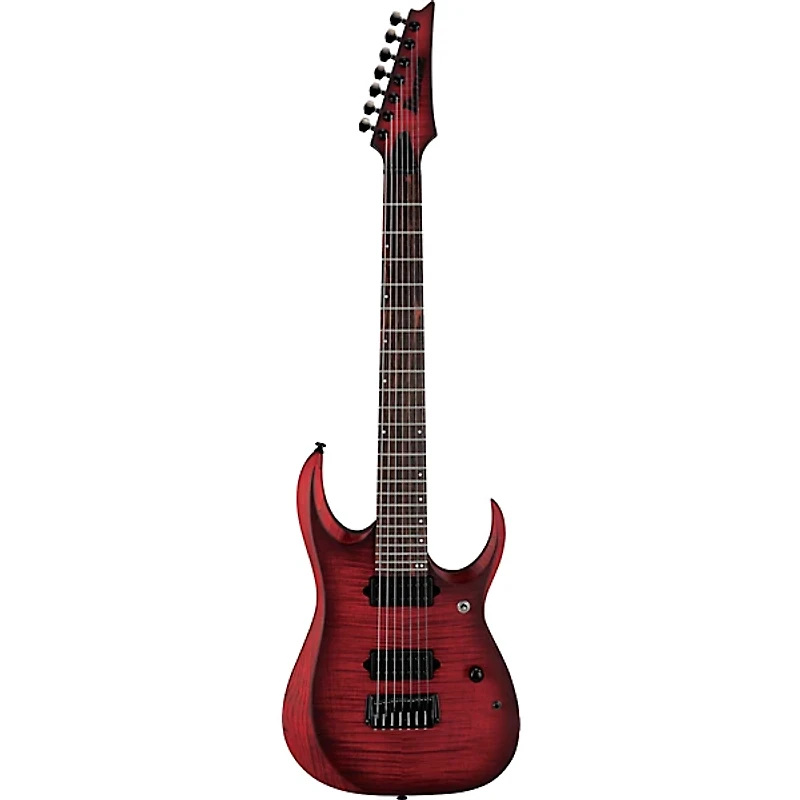 Ibanez RGD721FA 7-String Electric Guitar - Stained Wine Red Burst Flat