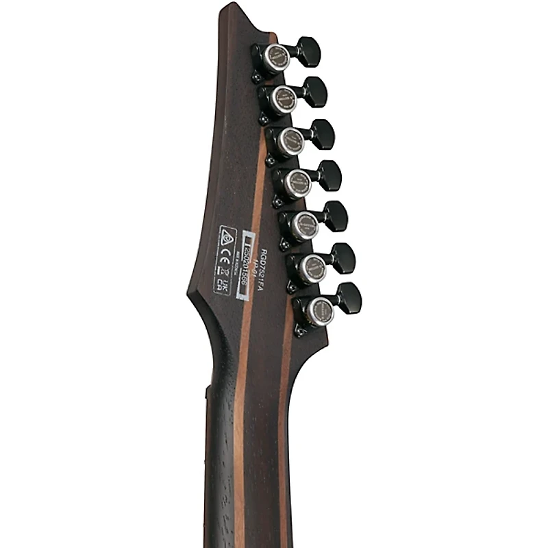 Ibanez RGD721FA 7-String Electric Guitar - Stained Wine Red Burst Flat