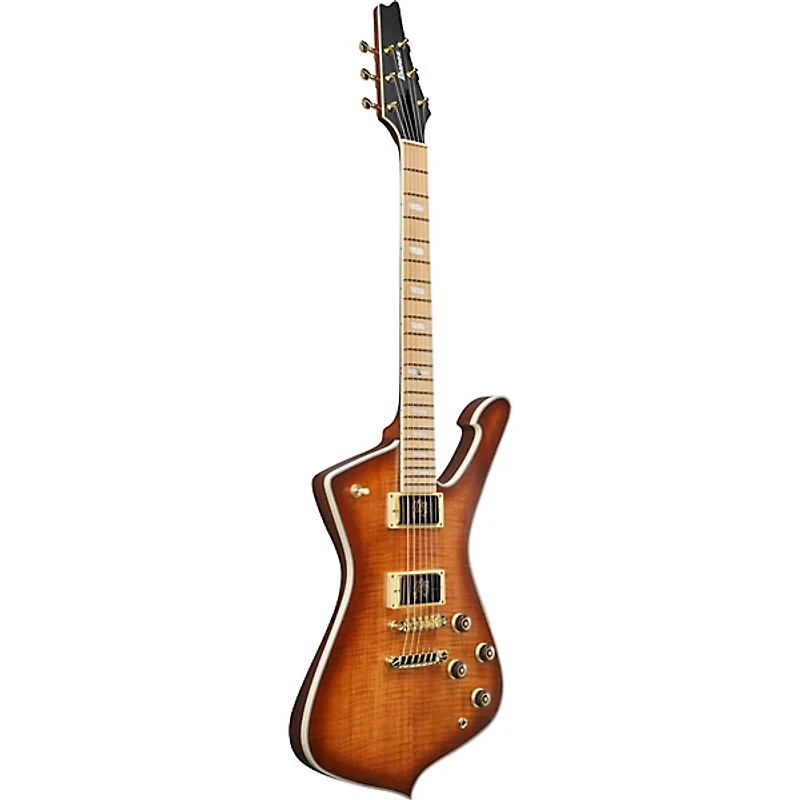 Ibanez Iceman IC420MFM Electric Guitar - Caramel Burst Low Gloss