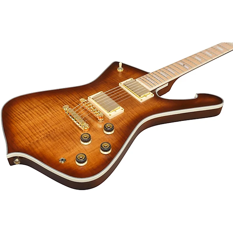 Ibanez Iceman IC420MFM Electric Guitar - Caramel Burst Low Gloss