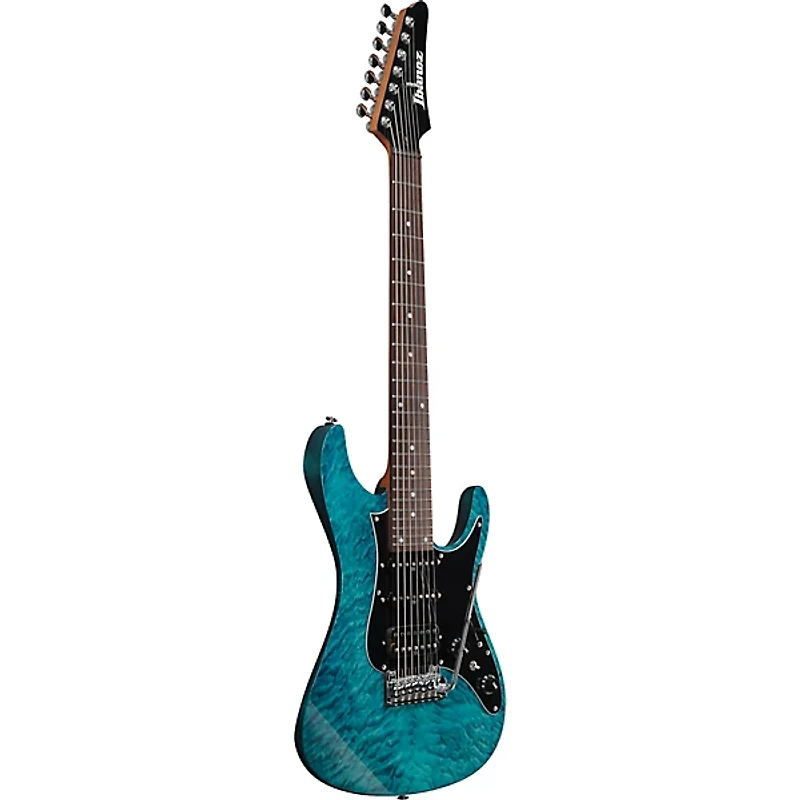 Ibanez AZ447P1QMCOB AZ Premium 7-String Electric Guitar - Cosmic Blue
