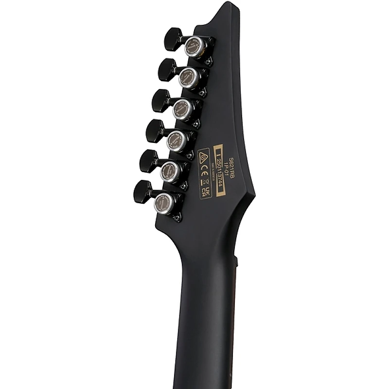 Ibanez S721RBBKF S Iron Label Electric Guitar - Black Flat