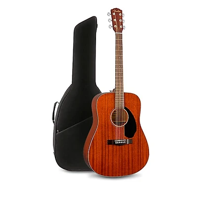 Fender CD-60S All-Mahogany Acoustic Guitar With Bag Natural
