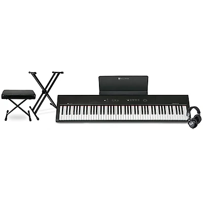 Williams Legato LE 88-Key Digital Piano Essentials Package With Warm Audio WA-CAB Studio Headphones
