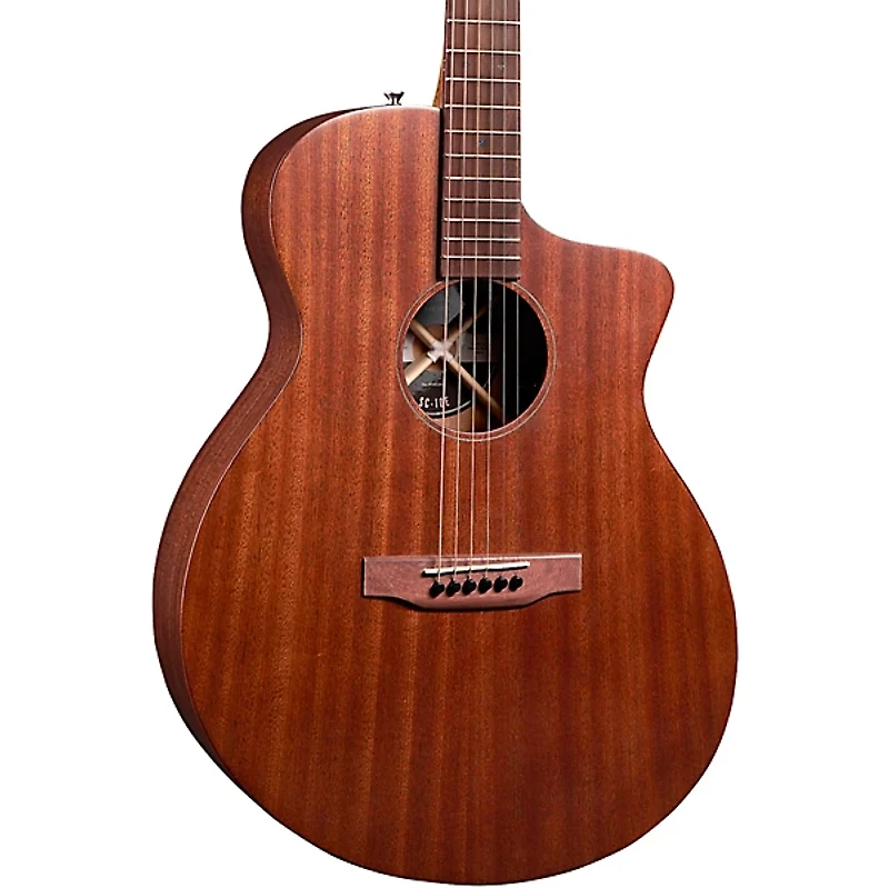 Martin SC-10E Modern Road Series Sapele Acoustic-Electric Guitar - Dark Mahogany