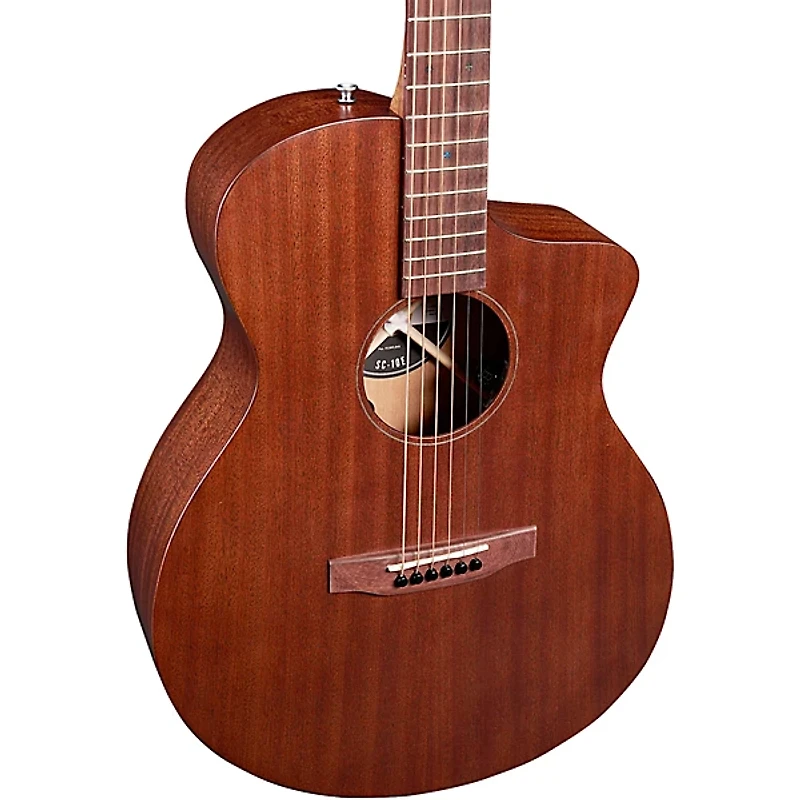 Martin SC-10E Modern Road Series Sapele Acoustic-Electric Guitar - Dark Mahogany
