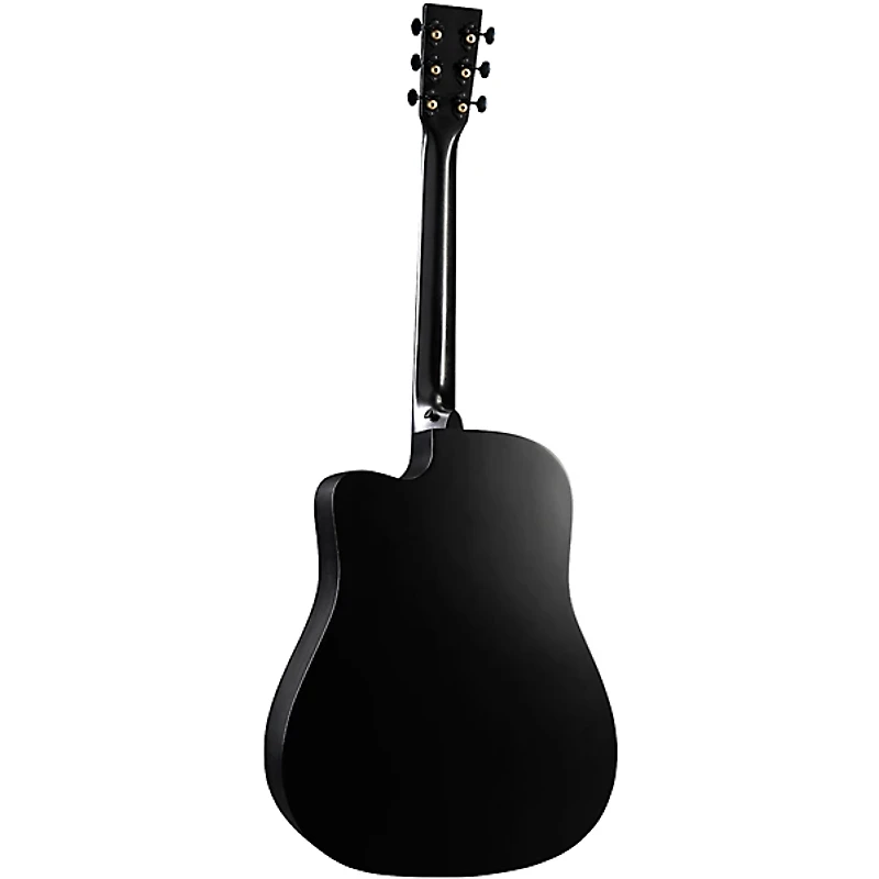 Martin DC-10E Modern Road Series Dreadnought Acoustic-Electric Guitar - Black