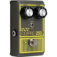 DOD Overdrive Preamp 250-X Effects Pedal Gray and Yellow