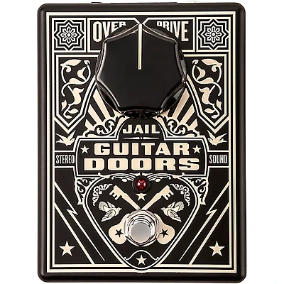 MXR Jail Guitar Doors Overdrive Effects Pedal Black and White