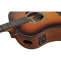 Ibanez AAD54E Advanced Dreadnought Acoustic-Electric Guitar - Open Pore Mahogany Sunburst
