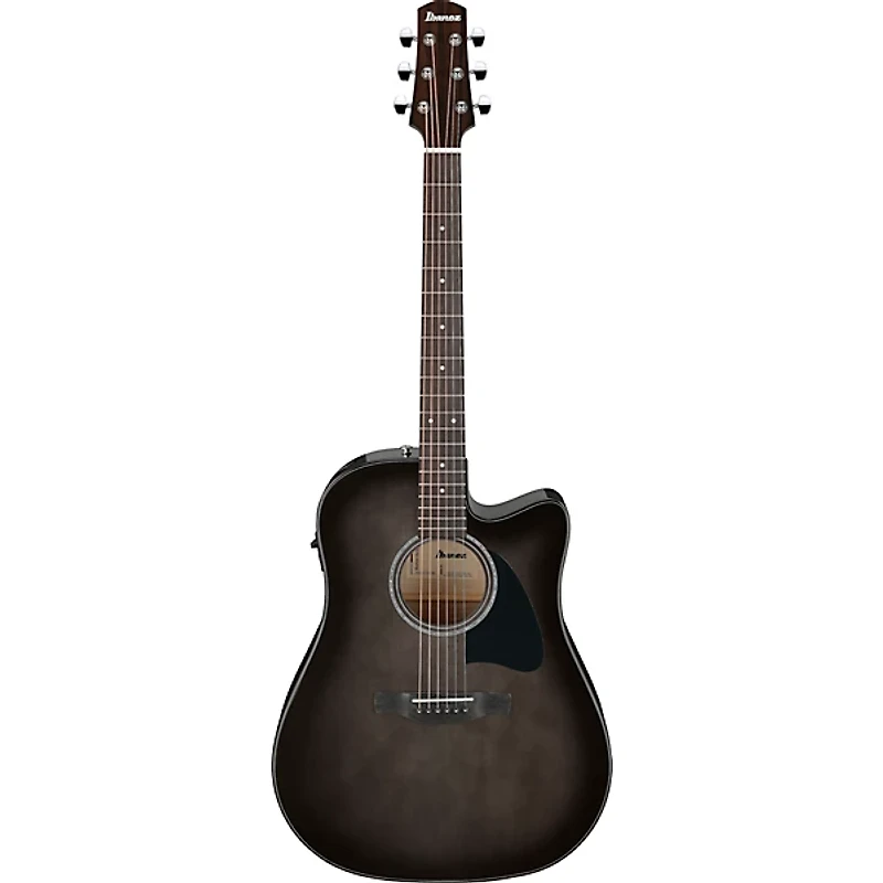 Ibanez AAD77CE Advanced Dreadnought Acoustic-Electric Guitar - Transparent Black Sunburst
