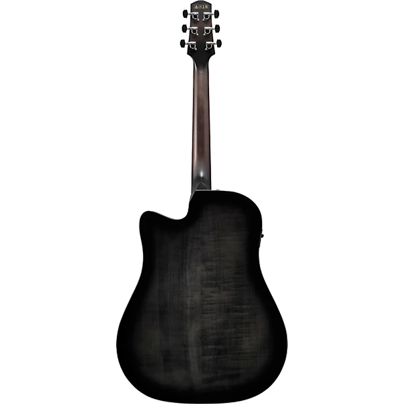 Ibanez AAD77CE Advanced Dreadnought Acoustic-Electric Guitar - Transparent Black Sunburst