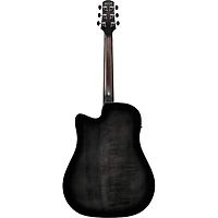 Ibanez AAD77CE Advanced Dreadnought Acoustic-Electric Guitar - Transparent Black Sunburst
