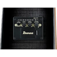 Ibanez AAD77CE Advanced Dreadnought Acoustic-Electric Guitar - Transparent Black Sunburst