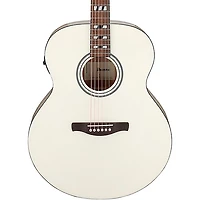Ibanez AJ70M2E Jumbo Acoustic-Electric Guitar - Pearl White