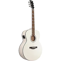 Ibanez AJ70M2E Jumbo Acoustic-Electric Guitar - Pearl White