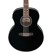 Ibanez AJ7012M2E Jumbo 12-String Acoustic-Electric Guitar - Black