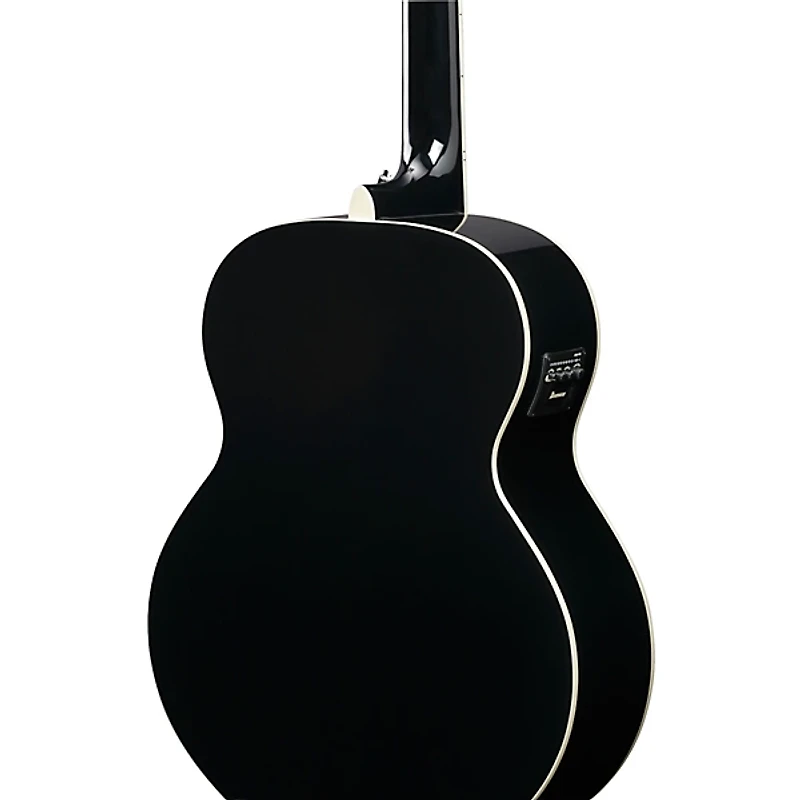 Ibanez AJ7012M2E Jumbo 12-String Acoustic-Electric Guitar - Black