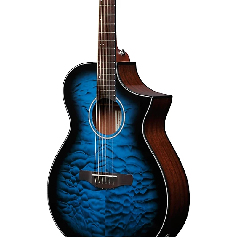 Ibanez AEWC16QA Auditorium Acoustic-Electric Guitar -
