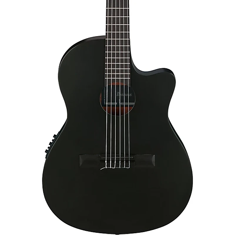Ibanez GA621 Nylon-String Acoustic-Electric Guitar - Black Out
