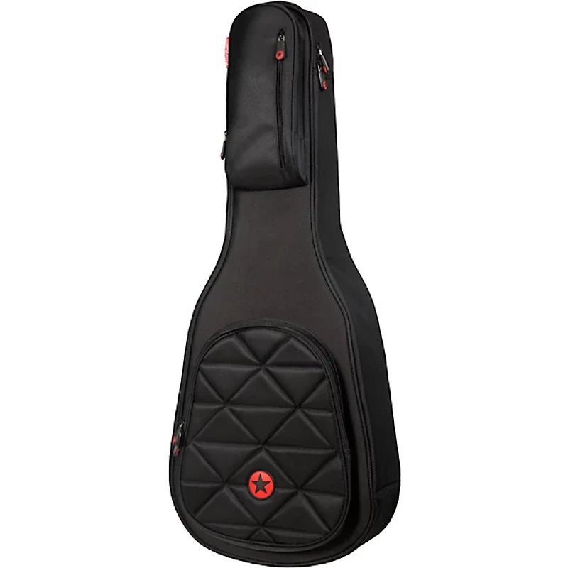 Road Runner Boulevard II Parlor Acoustic Guitar Gig Bag w/ PROP-IT Portable Music Stand